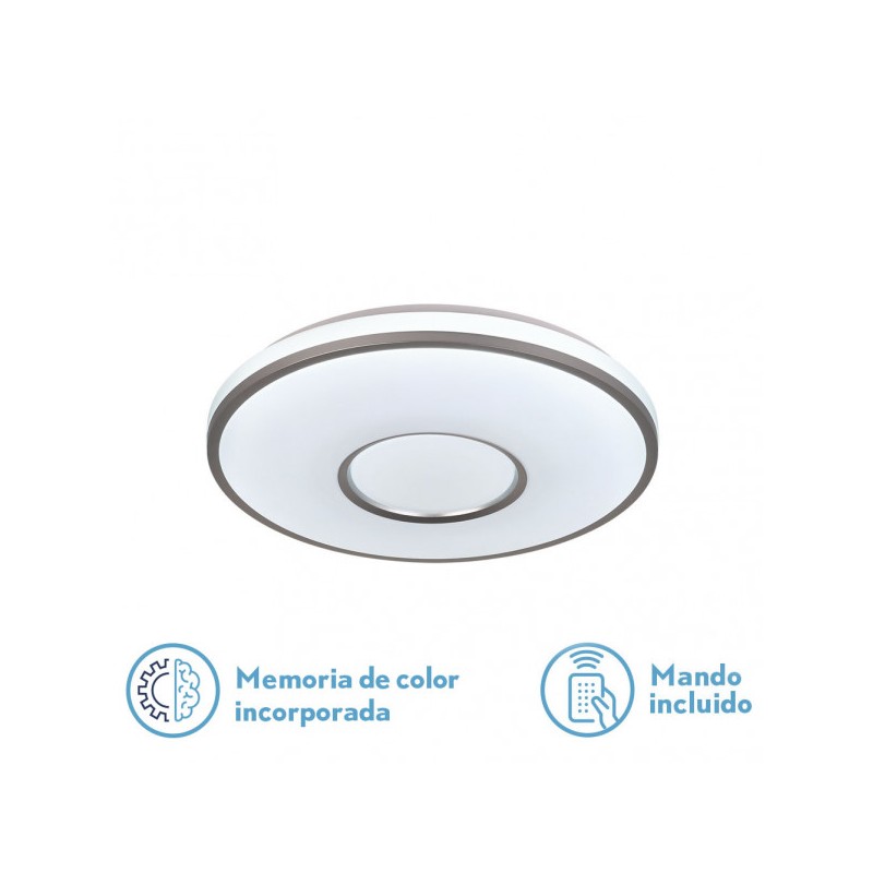 Plafón Temerlan LED 48W 3000-4000-6000K Fabrilamp